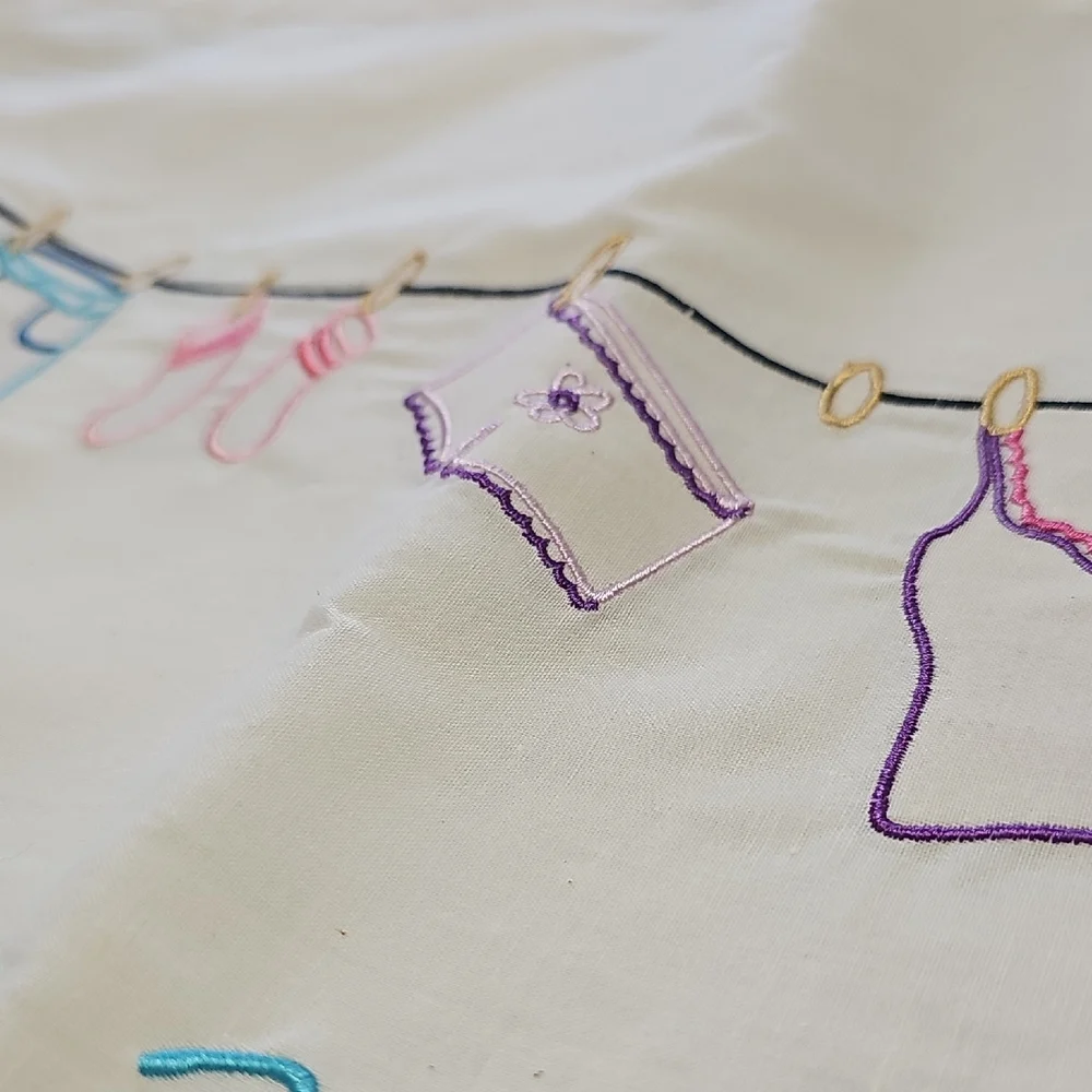 BeautiControl Embroidered Bag Collection - Cream and Multicolor